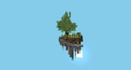 The objective of skyblock is to survive and thrive on your floating island (Image via Mojang)